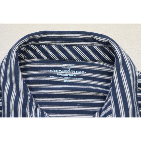 Vineyard Vines Edgartown Golf Polo Striped Cotton Blend Shirt Mens Size Medium - Picture 7 of 8